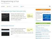 Tablet Screenshot of programmingisfun.com